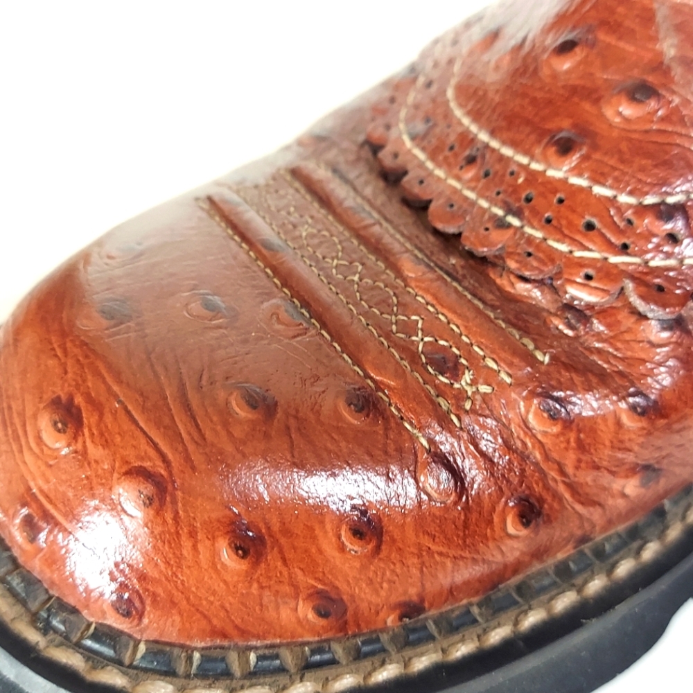Ariat Brown & Teal Leather Boots Women's Size US 7 B - Picture 13 of 14